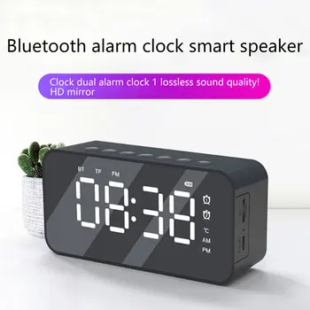 LED Mirror Alarm Clock Digital Snooze Table Clock Wake Up Light Electronic Large Time Temperature Display Home Decoration Clock
LED Mirror Alarm Clock Digital Snooze Table Clock Wake Up Light Electronic Large Time Temperature Display Home Decoration Clock