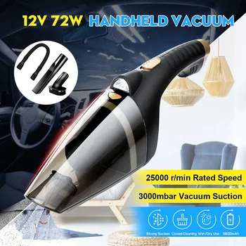 Strong Powerful Car Vacuum Cleaner Cyclonic Wet/Dry Auto Portable Car Vacuums Cleaner With Handbag Led Light 12V 72W 3000 mbar
Strong Powerful Car Vacuum Cleaner Cyclonic Wet/Dry Auto Portable Car Vacuums Cleaner With Handbag Led Light 12V 72W 3000 mbar