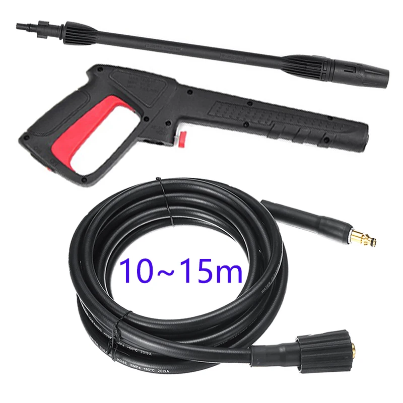 10~15m High Pressure Water Cleaning Hose Pipe Cord Washer Spray Gun Jet Lance Nozzle Car Washer Jet Water Gun for AR
10~15m High Pressure Water Cleaning Hose Pipe Cord Washer Spray Gun Jet Lance Nozzle Car Washer Jet Water Gun for AR
