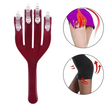 

4 Fingers Buttock Hip Massager Roller Rolling Head Back Leg Body Relax Relieve Fatigue Promote Blood Circulation