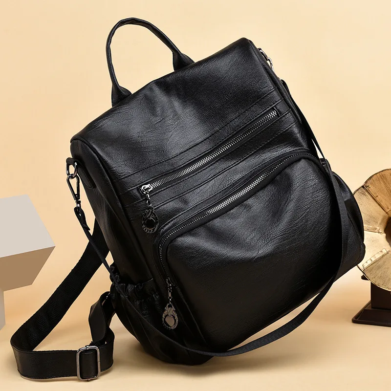 2018 New style Korean-style backpack women's pu soft leather lightweight waterproof multi-functional student school bag anti-the
2018 New style Korean-style backpack women's pu soft leather lightweight waterproof multi-functional student school bag anti-the