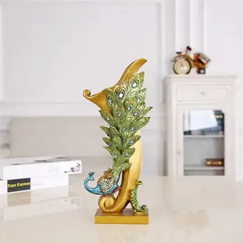 1pc European Style Peacock Vase Desktop Adornment Crafts Flower Arrangement for Home Office
1pc European Style Peacock Vase Desktop Adornment Crafts Flower Arrangement for Home Office