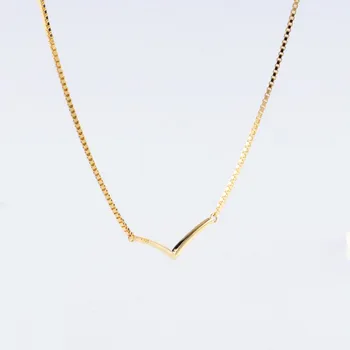 Original 925 Sterling Silver Gold V-shaped Wish Shining Clavicle Chain Pan necklace For Women Wedding Party Gift Fashion Jewelry
Original 925 Sterling Silver Gold V-shaped Wish Shining Clavicle Chain Pan necklace For Women Wedding Party Gift Fashion Jewelry