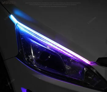 Colorful water turn signal streamer daytime running light with modified universal LED light guide strip ultra-thin CD50 Q04
Colorful water turn signal streamer daytime running light with modified universal LED light guide strip ultra-thin CD50 Q04