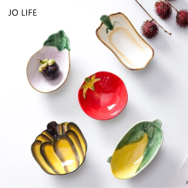 JO LIFE Cartoon Tableware Hand Painted Plate Vegetable Pumpkin Snacks Bowl Dish Creative Ceramic Tray
JO LIFE Cartoon Tableware Hand Painted Plate Vegetable Pumpkin Snacks Bowl Dish Creative Ceramic Tray