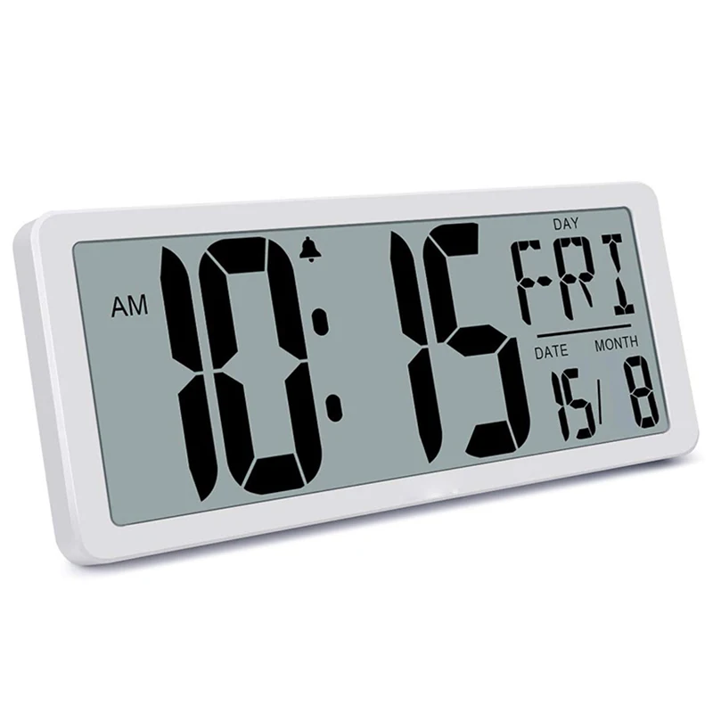 Large Digital Wall Clock, Electronic Alarm Clocks for Bedroom Home Decor, Count Up & Down Timer, 14.17 Inch Large LCD Screen wit
Large Digital Wall Clock, Electronic Alarm Clocks for Bedroom Home Decor, Count Up & Down Timer, 14.17 Inch Large LCD Screen wit