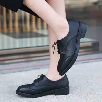 High Quality Women Matte Oxfords Flats Platform Shoes Patent Leather Slip-on Pointed Creeper Black Brogue Loafers Brand N9-27
High Quality Women Matte Oxfords Flats Platform Shoes Patent Leather Slip-on Pointed Creeper Black Brogue Loafers Brand N9-27