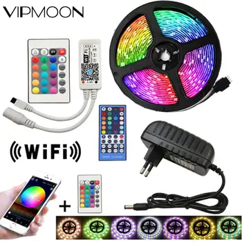 12V 5050 LED Strip WIFI RGB RGBW RGBWW 5M 10M RGB Led Color Changeable Flexible LED Strip Light+WIFI/IR Remote Controller+Power
12V 5050 LED Strip WIFI RGB RGBW RGBWW 5M 10M RGB Led Color Changeable Flexible LED Strip Light+WIFI/IR Remote Controller+Power