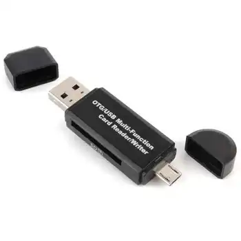 OTG Card Reader Micro SD/SD Card/USB Mobile Phone Card Reader Tf2. 0 Multi-functional Card Reader
OTG Card Reader Micro SD/SD Card/USB Mobile Phone Card Reader Tf2. 0 Multi-functional Card Reader