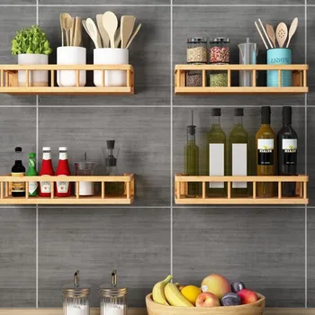 Punch Free Multifunction Wall Bamboo Storage Racks Kitchen Spice Bathroom Toiletries Bedroom Sundries Storage Shelves Organizer
Punch Free Multifunction Wall Bamboo Storage Racks Kitchen Spice Bathroom Toiletries Bedroom Sundries Storage Shelves Organizer