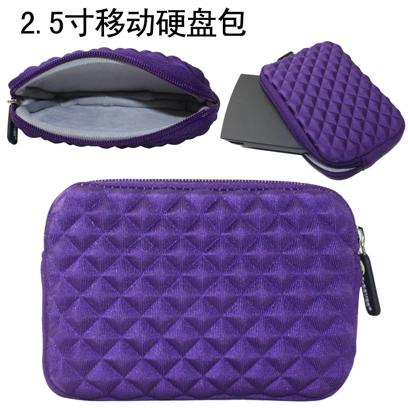2.5-Inch Portable Hard Drive Protective Bag Diamond Pattern Waterproof Hard Drive Package Storgage Bag
2.5-Inch Portable Hard Drive Protective Bag Diamond Pattern Waterproof Hard Drive Package Storgage Bag
