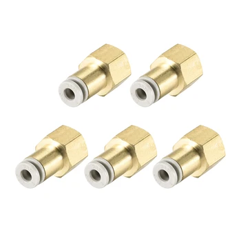 uxcell 5Pcs Push to Connect Tube Fittings 4mm Tube OD x 1/8 PT Female Golden Tone for Polyurethane or Nylon Tubing etc
uxcell 5Pcs Push to Connect Tube Fittings 4mm Tube OD x 1/8 PT Female Golden Tone for Polyurethane or Nylon Tubing etc