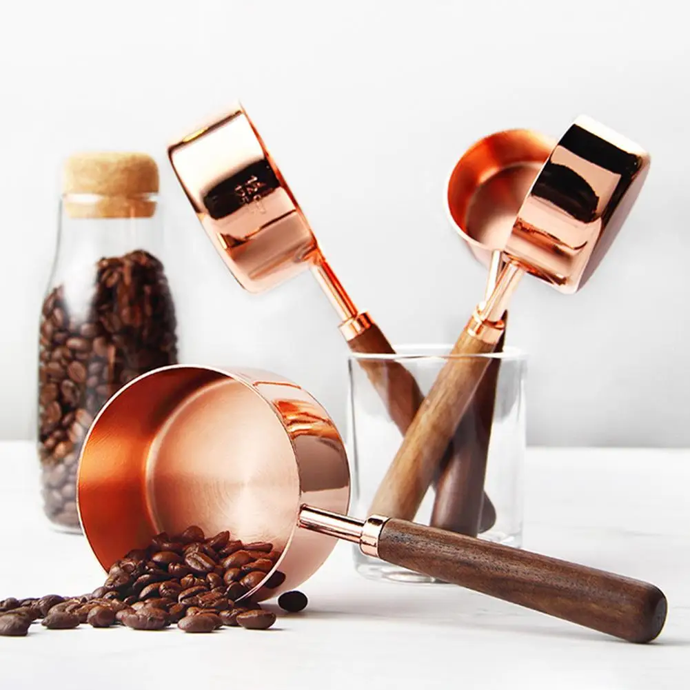 Household Kitchen Bar Dining Measuring Scoop/Cup Walnut Wooden Handle Stainless Steel Measuring Cups Spoons Kitchen Baking Tools
Household Kitchen Bar Dining Measuring Scoop/Cup Walnut Wooden Handle Stainless Steel Measuring Cups Spoons Kitchen Baking Tools