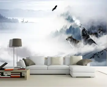 CJSIR Costom Wallpaper Winter Landscape Snow Mountain Elk Wolf Totem Mural Bedroom Living Room Background Wall 3d Wallpaper
CJSIR Costom Wallpaper Winter Landscape Snow Mountain Elk Wolf Totem Mural Bedroom Living Room Background Wall 3d Wallpaper