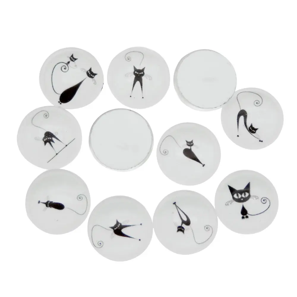 10-50pcs Cute Black Cat Design Glass Cabochon Demo Mix Round Cartoon Animal Cameo For Jewelry Craft Making Findings 8-30mm
10-50pcs Cute Black Cat Design Glass Cabochon Demo Mix Round Cartoon Animal Cameo For Jewelry Craft Making Findings 8-30mm