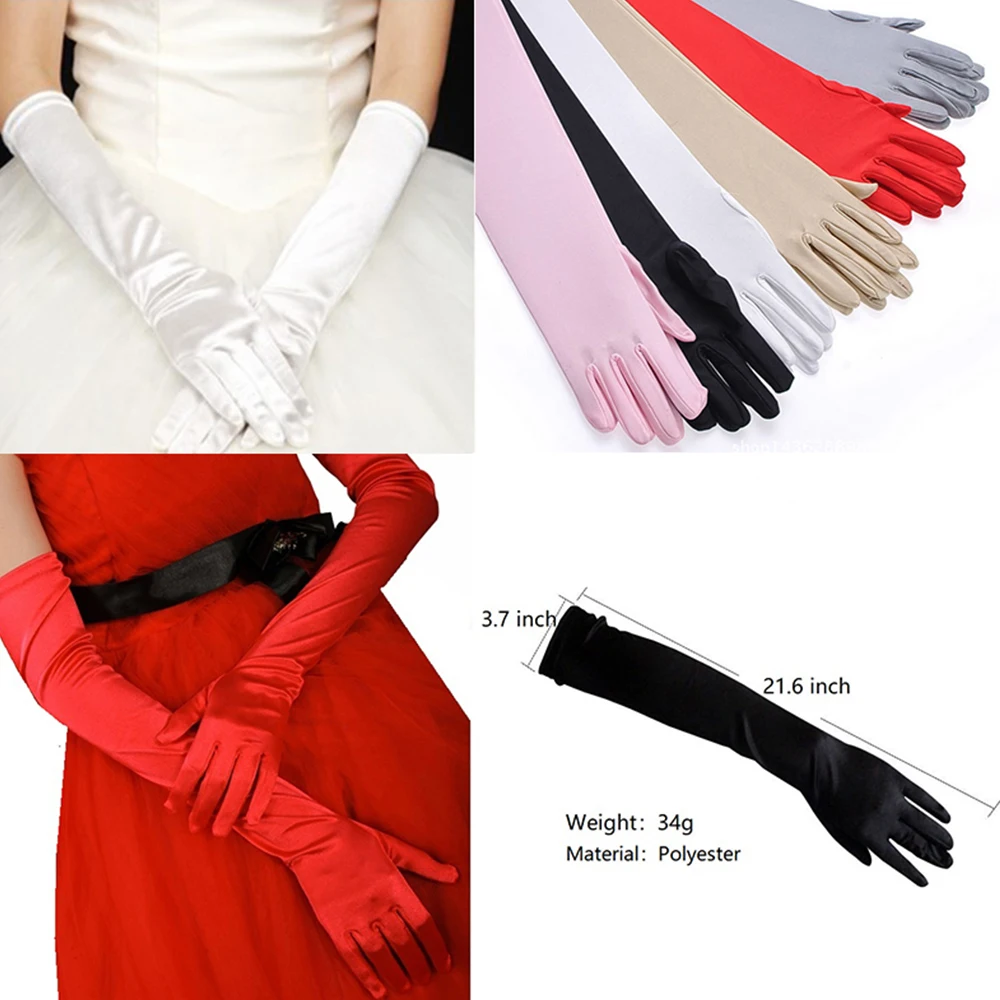 1PC Long Gloves Satin Women Female Elbow Summer Sun Protection Driving Gloves Opera Evening Party Prom Ladies Gloves
1PC Long Gloves Satin Women Female Elbow Summer Sun Protection Driving Gloves Opera Evening Party Prom Ladies Gloves