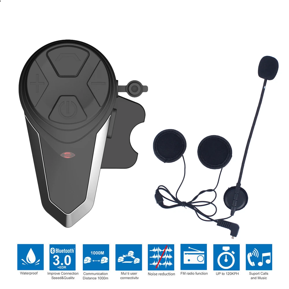 New BT-S3 Motorcycle Helmet Intercom Motorbike Wireless Bluetooth Headset Handsfree 1000M Waterproof BT Intercom with FM Radio
New BT-S3 Motorcycle Helmet Intercom Motorbike Wireless Bluetooth Headset Handsfree 1000M Waterproof BT Intercom with FM Radio