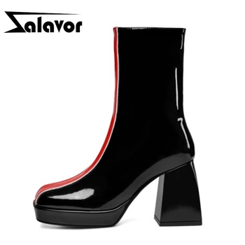ZALAVOR Size 34-43 Women Ankle Boots Real Leather Fashion Platform High Heel Winter Shoes Woman Warm Party Office Lady Footwear
ZALAVOR Size 34-43 Women Ankle Boots Real Leather Fashion Platform High Heel Winter Shoes Woman Warm Party Office Lady Footwear