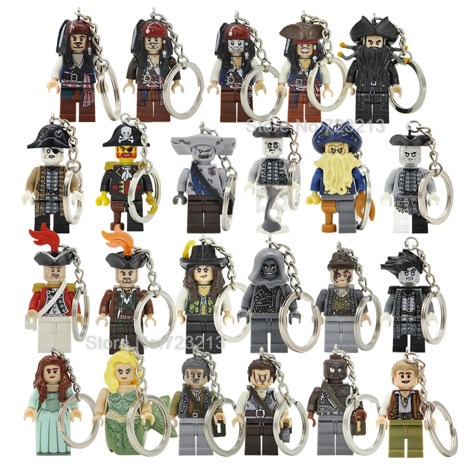 Pirates of the Caribbean Captain Jack Sparrow Keychain Davy Jones Salazar Barbossa Key Ring Building Blocks Toys Legoing
Pirates of the Caribbean Captain Jack Sparrow Keychain Davy Jones Salazar Barbossa Key Ring Building Blocks Toys Legoing
