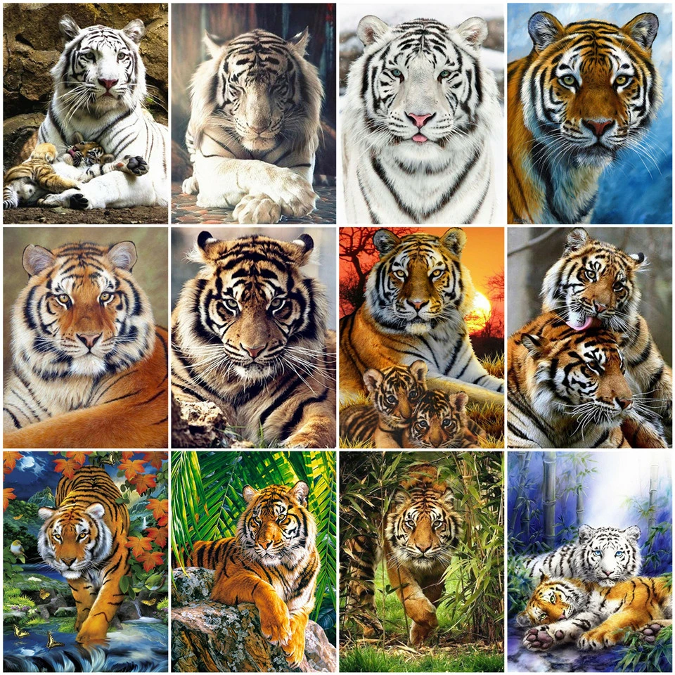 AZQSD Full Kits Square Diamond Painting Tiger Cross Stitch DIY 5D Needlework Diamond Embroidery Sale Animal Home Decoration
AZQSD Full Kits Square Diamond Painting Tiger Cross Stitch DIY 5D Needlework Diamond Embroidery Sale Animal Home Decoration