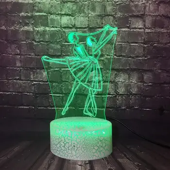 Art dancer Double Ballerinator Ballroom Dancing 3D Optica lVisualization Night lamp LED Decora luminaria Children Table KID TOYS
Art dancer Double Ballerinator Ballroom Dancing 3D Optica lVisualization Night lamp LED Decora luminaria Children Table KID TOYS