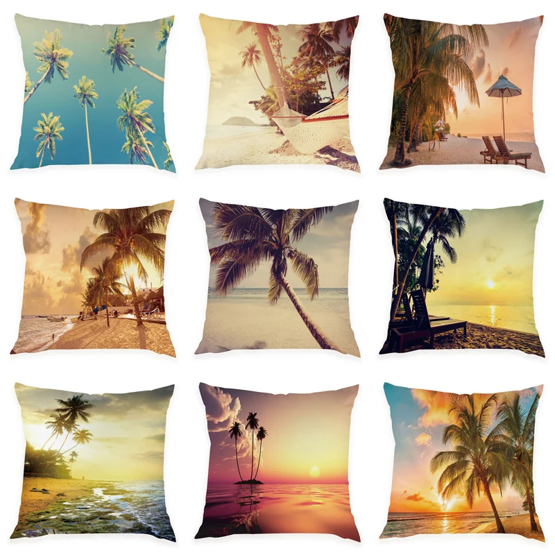 45x45cm Landscape Decorative Pillow Sea Beach Sunset Coconut Tree Peach Skin Cushion Pillow Cover Decorative Cushion Cover
45x45cm Landscape Decorative Pillow Sea Beach Sunset Coconut Tree Peach Skin Cushion Pillow Cover Decorative Cushion Cover