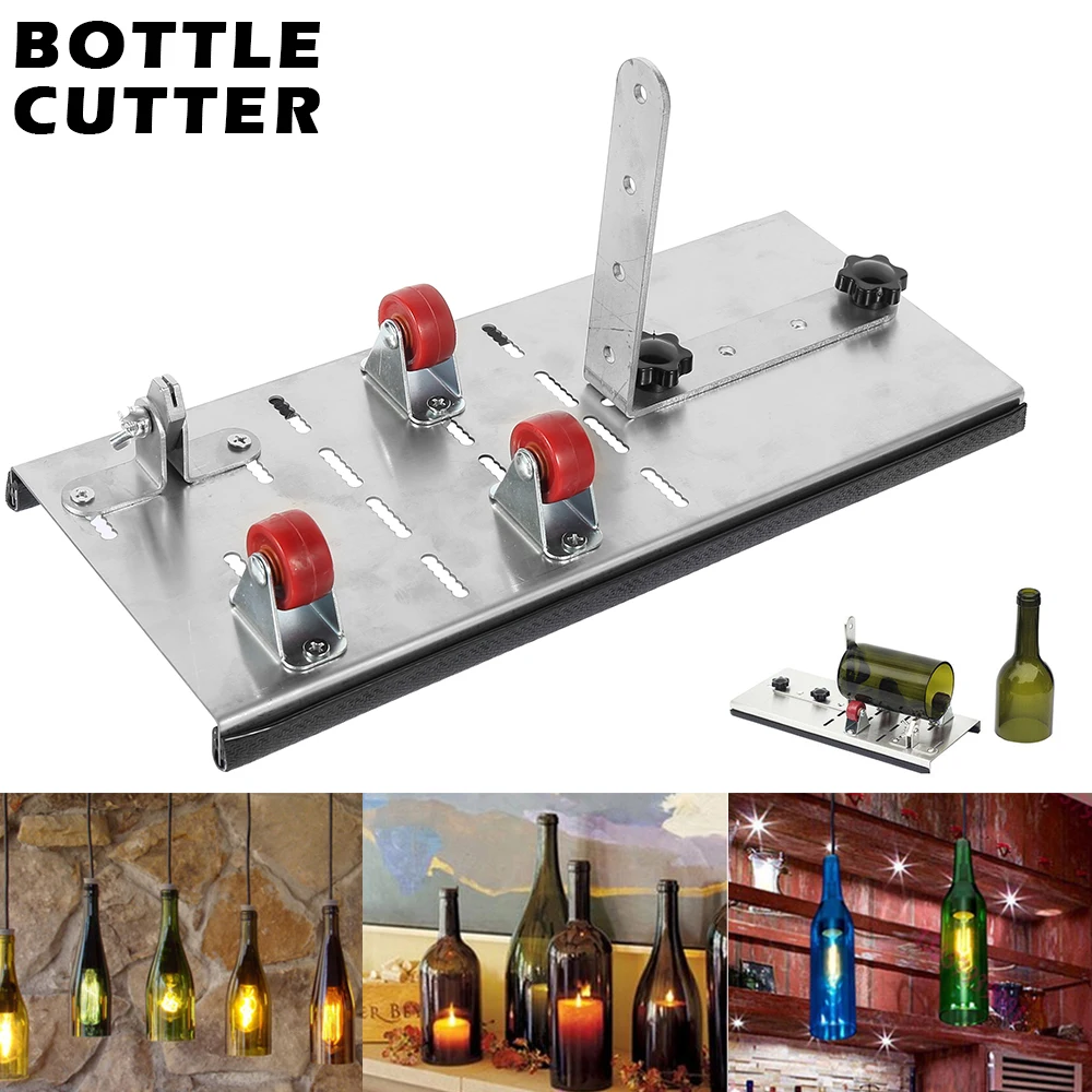 Glass Bottle Cutter DIY Machine for Cutting Wine Beer Whiskey Alcohol Champagne Craft Gloves Glasses Accessories Tool Kit 
Glass Bottle Cutter DIY Machine for Cutting Wine Beer Whiskey Alcohol Champagne Craft Gloves Glasses Accessories Tool Kit