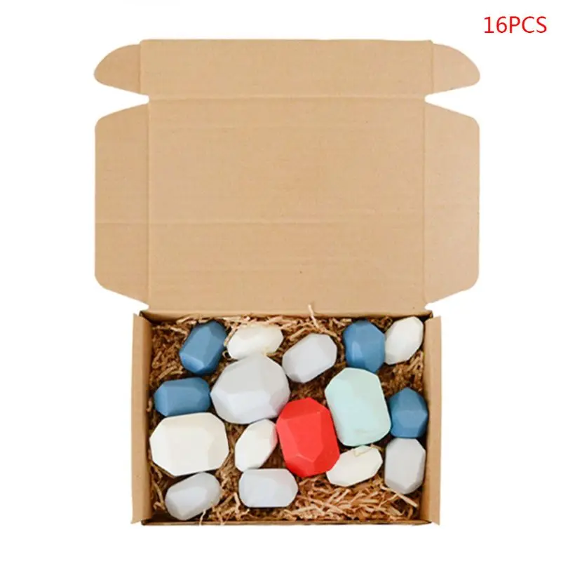 Funny Toy set 16Pcs Children Wooden Colored Stone Stacking Game Building Block Kids Creative Educational Puzzle Toys
Funny Toy set 16Pcs Children Wooden Colored Stone Stacking Game Building Block Kids Creative Educational Puzzle Toys