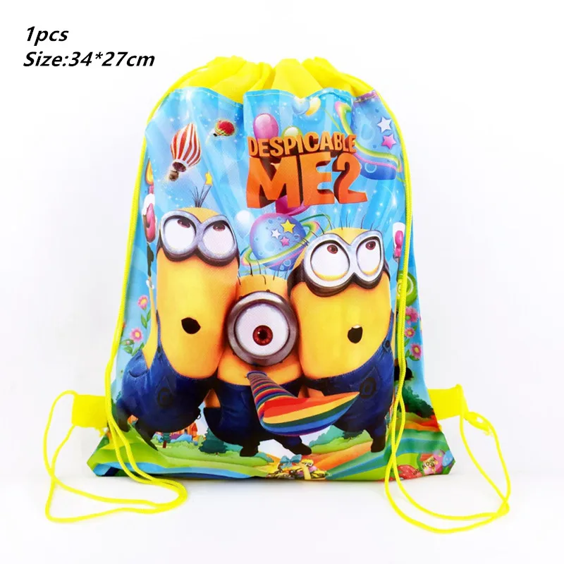 1PCS Happy Birthday Party Minions Design Decoration Kids Boy Favors Non-woven Fabrics Drawstring Gifts Bags Baby Shower Backpack
1PCS Happy Birthday Party Minions Design Decoration Kids Boy Favors Non-woven Fabrics Drawstring Gifts Bags Baby Shower Backpack