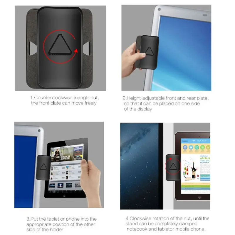 Multi-screen Support Laptop Side Mount Tablet Bracket Dual Triple Monitor Display Clip Adjustable Phone Stand Holder
Multi-screen Support Laptop Side Mount Tablet Bracket Dual Triple Monitor Display Clip Adjustable Phone Stand Holder