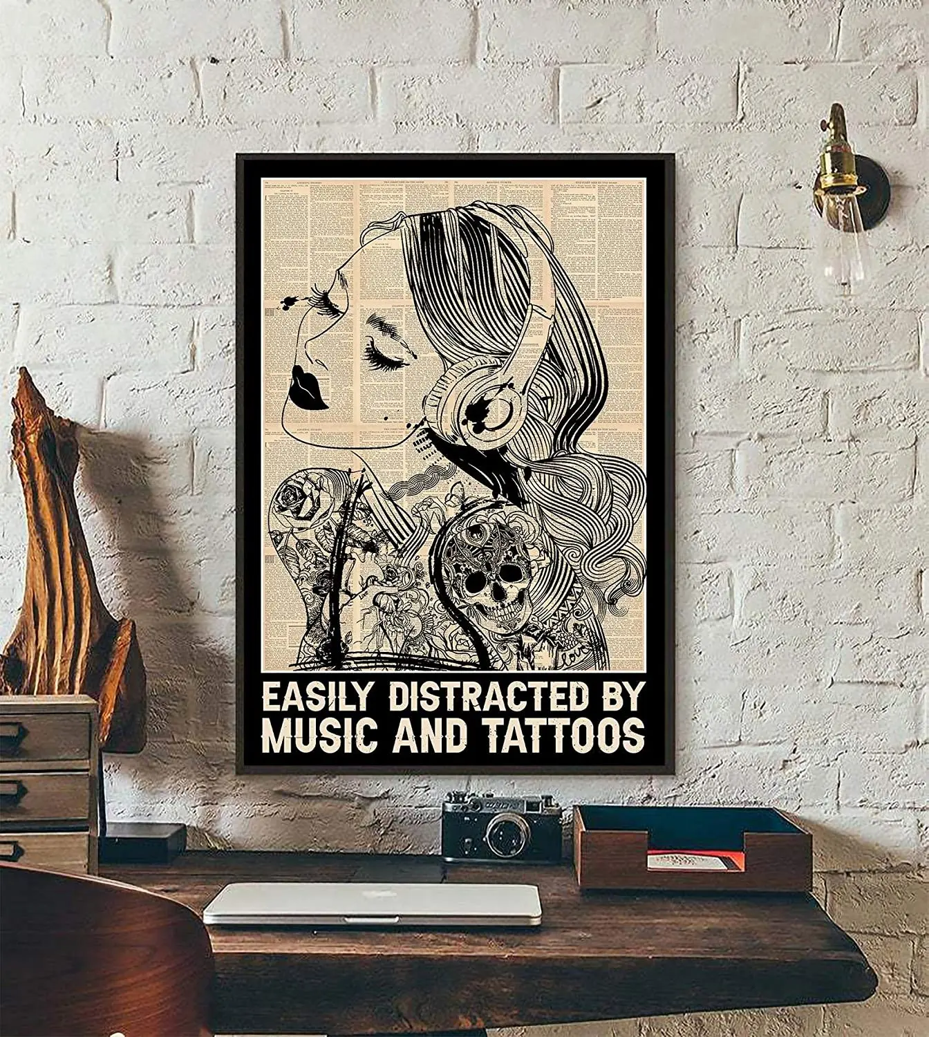 Metal Sign Easily Distracted by Music and Tattoos Sign, Girl Power Art Print, Sugar Skull Print, Music Lover Gift
Metal Sign Easily Distracted by Music and Tattoos Sign, Girl Power Art Print, Sugar Skull Print, Music Lover Gift