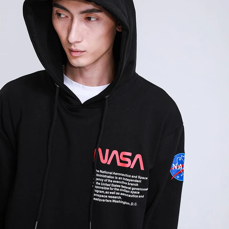 Autumn and Winter New Pocket Letter Printing Hip Hop Tide Brand Loose Off Shoulder Men's Hooded Sweatshirts Men and Women
Autumn and Winter New Pocket Letter Printing Hip Hop Tide Brand Loose Off Shoulder Men's Hooded Sweatshirts Men and Women