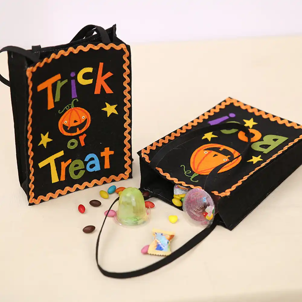 halloween pumpkin gift style candy bag gift bag bag kin bag