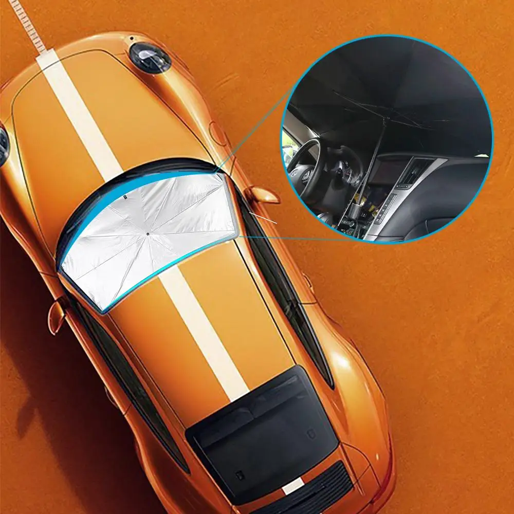 Car Sun Shade Parasol Auto Front Window Sunshade Covers Protector Interior Windshield Protection Accessories Folding umbrella
Car Sun Shade Parasol Auto Front Window Sunshade Covers Protector Interior Windshield Protection Accessories Folding umbrella