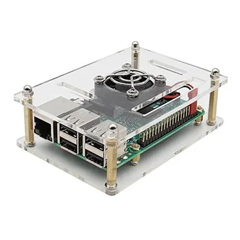 Raspberry Pi 3 Case Acrylic Enclosure Shell Cover with Cooling Fan & Metal Cover Kit For Raspberry Pi 3 Model B/ B+/ 2B
Raspberry Pi 3 Case Acrylic Enclosure Shell Cover with Cooling Fan & Metal Cover Kit For Raspberry Pi 3 Model B/ B+/ 2B