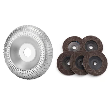 Angle Grinder Disc Wood Carbide Grinding Wheel Carving Abrasive Disc and 5 Pieces Sanding Grinding Wheel Flap Discs
Angle Grinder Disc Wood Carbide Grinding Wheel Carving Abrasive Disc and 5 Pieces Sanding Grinding Wheel Flap Discs