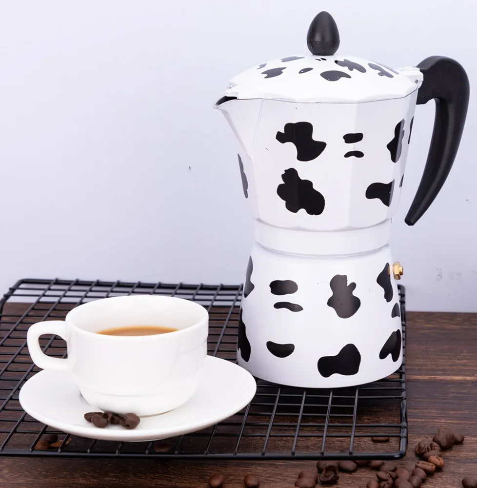 

3/6/9 Cups Aluminum Stovetop Coffee Pots Brewer Espresso Maker Moka Pot Italian Coffee Maker Percolator Machine 150/300ml/450ml