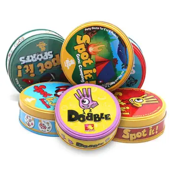2020 High Quality Spot Card Game with Metal Box Enjoy It Best Gift for The Family Gathering Dobble It Board Game
2020 High Quality Spot Card Game with Metal Box Enjoy It Best Gift for The Family Gathering Dobble It Board Game