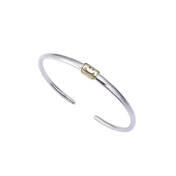 HRina Geometric Adjustable S925 Sterling Silver Funny Simle Expression Open Bangle For Unisex Fine Jewelry Gifts Wholesale 
HRina Geometric Adjustable S925 Sterling Silver Funny Simle Expression Open Bangle For Unisex Fine Jewelry Gifts Wholesale