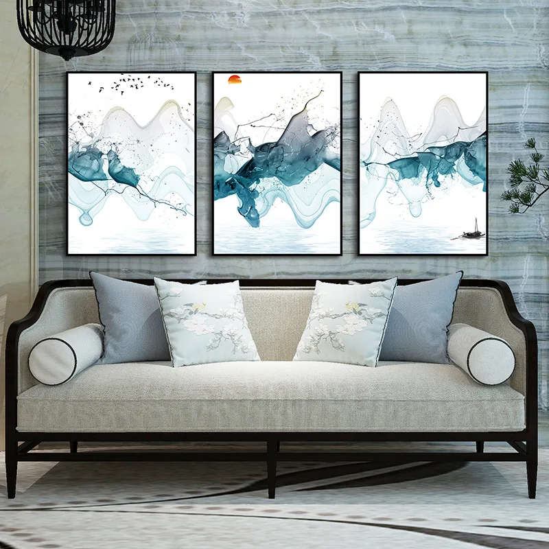 New Chinese Style Sofa Living Room Abstract Wall Decorative Painting Bedroom Restaurant Mural Simple Three-piece Painting
New Chinese Style Sofa Living Room Abstract Wall Decorative Painting Bedroom Restaurant Mural Simple Three-piece Painting