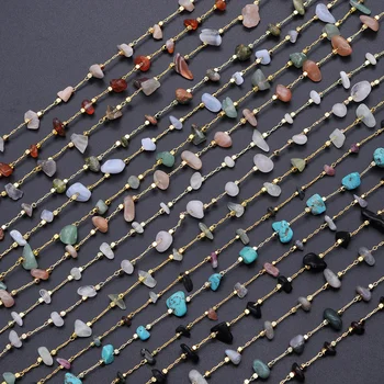 30 Meters/lot Irregular Natural Stone Beads diy jewelry Making Chains Wholesale Handmade Necklace Chain
30 Meters/lot Irregular Natural Stone Beads diy jewelry Making Chains Wholesale Handmade Necklace Chain