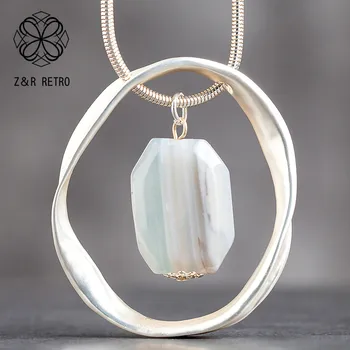 Resin Decoration Vintage Celebrity Collar Neckless Women's Simple Pendant Jewellery Long Necklace for Grandmother's Day Gift Mom 
Resin Decoration Vintage Celebrity Collar Neckless Women's Simple Pendant Jewellery Long Necklace for Grandmother's Day Gift Mom