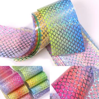 10PCS Nail Foil Stickers Mermaids Fish Scale Set Holographics Pink Green Nail Art Adhesive Gilding Sliders Decor
10PCS Nail Foil Stickers Mermaids Fish Scale Set Holographics Pink Green Nail Art Adhesive Gilding Sliders Decor