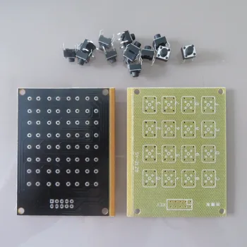 2Sets/lot 4.8x6.5cm 4x4 Matrix Button switch key module PCB Printed Circuit Board breadboard extended keyboard
2Sets/lot 4.8x6.5cm 4x4 Matrix Button switch key module PCB Printed Circuit Board breadboard extended keyboard