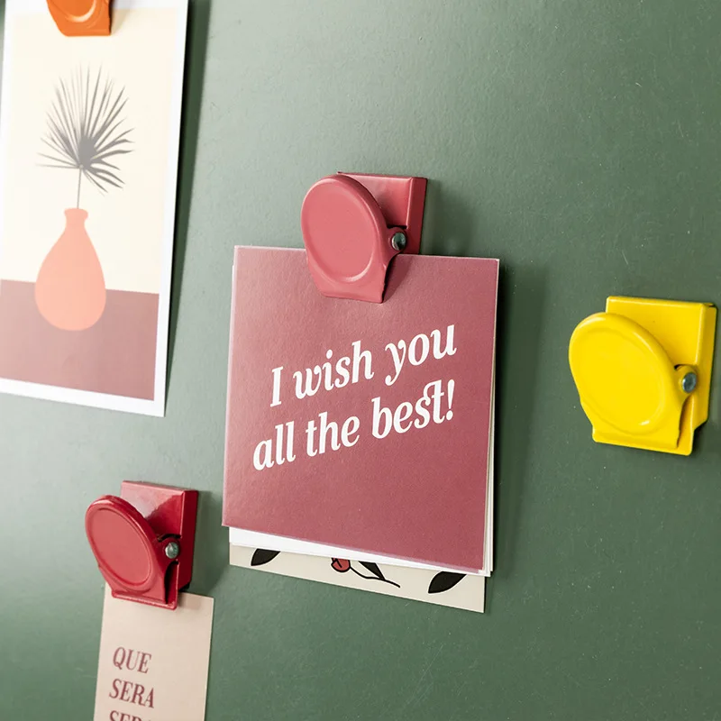 8 Colors Magnet Clamp Cute Folder Notes Metal Binder Letter Paper Magnetic Fridge Message Clip School Office Stationery Supplies
8 Colors Magnet Clamp Cute Folder Notes Metal Binder Letter Paper Magnetic Fridge Message Clip School Office Stationery Supplies