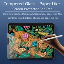 Protecteur d'écran en verre trempé, Film pour peinture et écriture, semblable au papier mat, pour iPad Pro 11 Air 4 10.9 8e 9e 10.2 9.7 10.5 Mini 6 4 5=