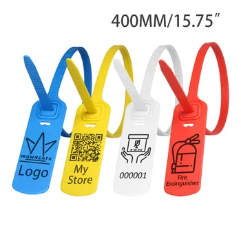 100Pcs Custom Security Tag Plastic Seal Disposable Brand Logo Garment Hang Label Tag Zip Ties for Clothes Logistics 400mm/15.75"
100Pcs Custom Security Tag Plastic Seal Disposable Brand Logo Garment Hang Label Tag Zip Ties for Clothes Logistics 400mm/15.75"