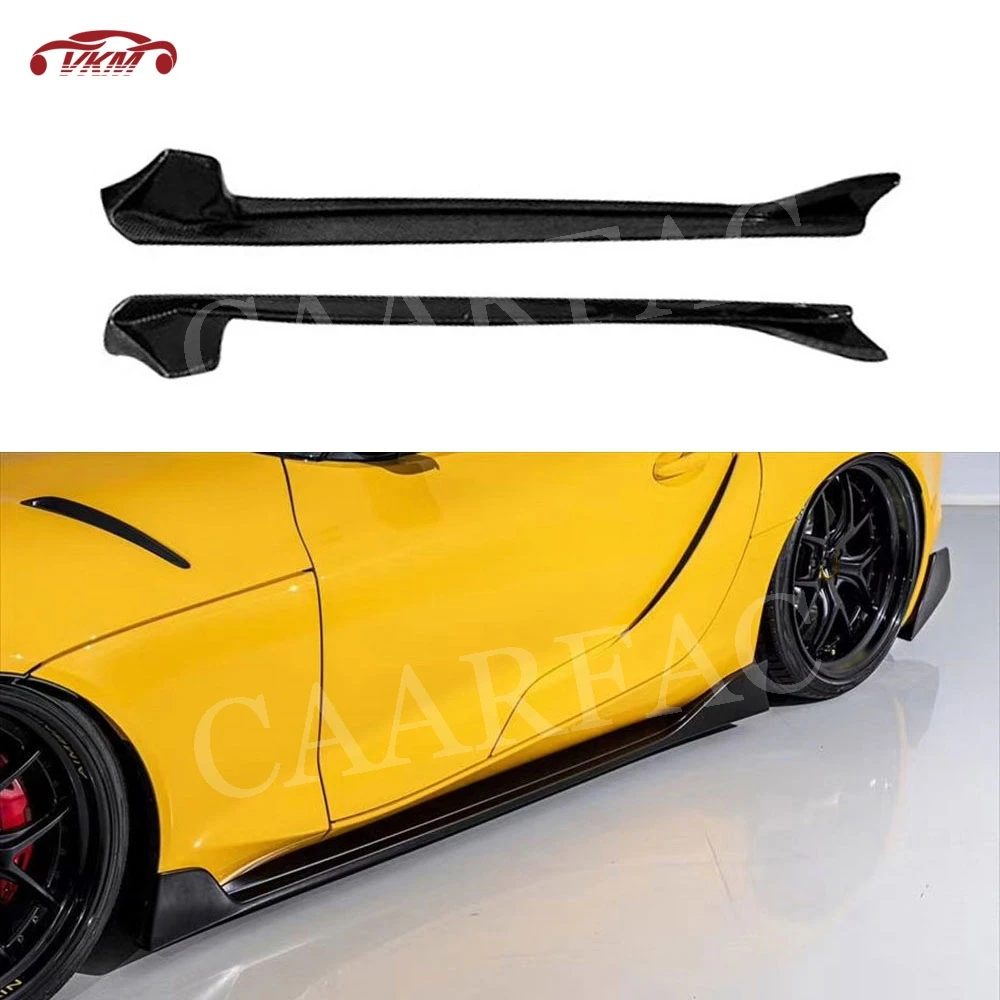 Carbon fiber Car Bumper Side Skirts Apron For Toyota Supra 2019 2020 Side Skirts Apron Lip Spoiler FRP Black Car Decoration
Carbon fiber Car Bumper Side Skirts Apron For Toyota Supra 2019 2020 Side Skirts Apron Lip Spoiler FRP Black Car Decoration