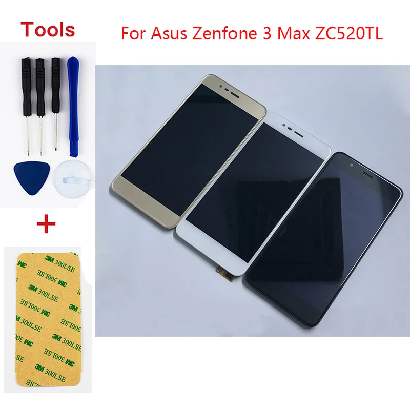 Сенсорное стекло для Asus Zenfone 3 Max ZC520TL X008D дигитайзер сенсорного экрана + ЖК дисплей