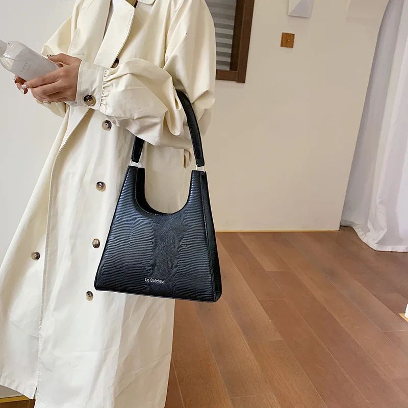 2019 Autumn New Style WOMEN'S Bag Hand Cool Bag Korean-style Non-mainstream Crocodile Pattern Shoulder Bag Retro Solid Color WOM
2019 Autumn New Style WOMEN'S Bag Hand Cool Bag Korean-style Non-mainstream Crocodile Pattern Shoulder Bag Retro Solid Color WOM